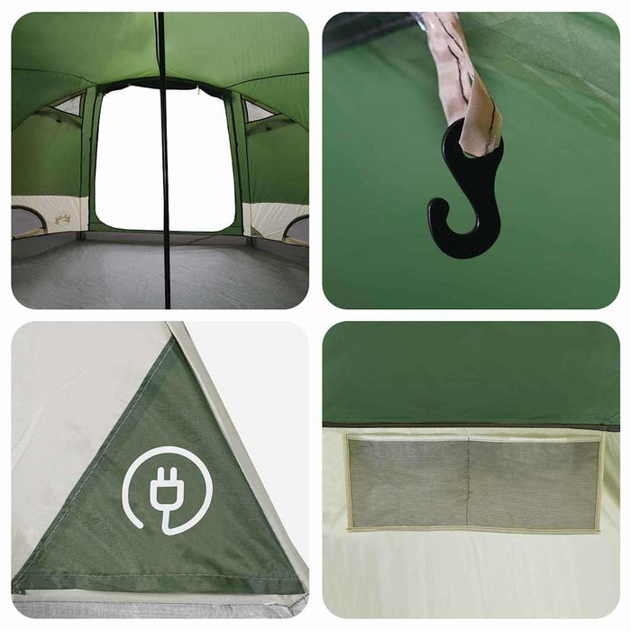 Cort cu dome cu acoperiș cu depozitare Verde 505 x 450 x 248 cm - WALTI WALTI