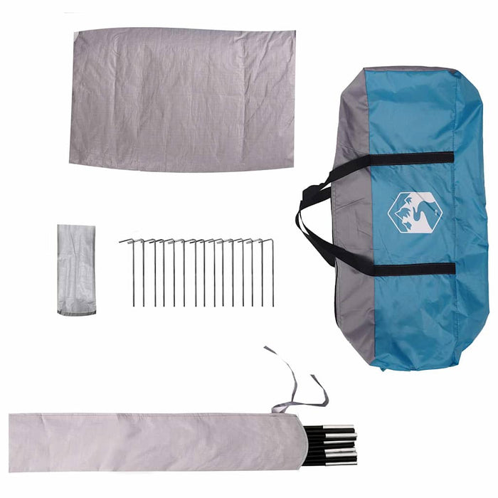 Cort cu dome cu acoperiș albastru 505 x 450 x 248 cm - WALTI WALTI