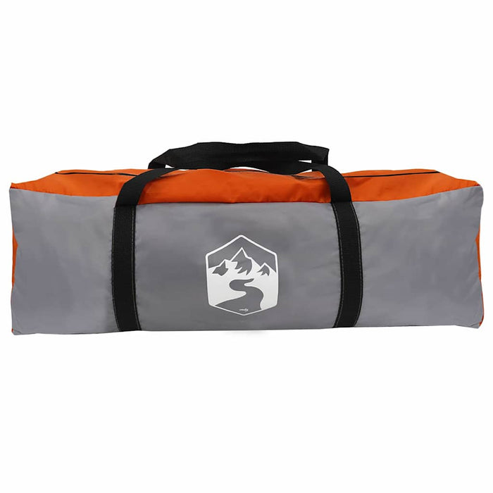 Cort cu dome cu acoperiș Gri și Portocalie 505 x 450 x 248 cm - WALTI WALTI