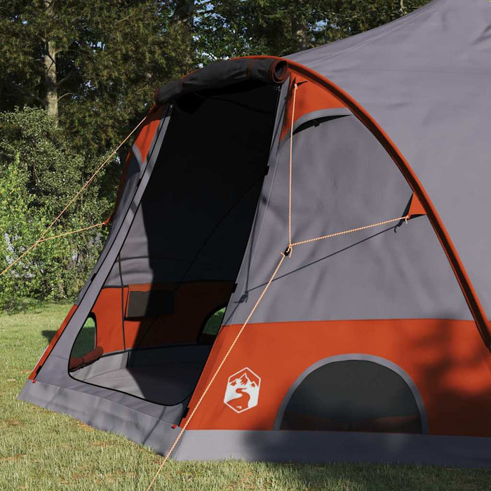 Cort cu dome cu acoperiș Gri și Portocalie 505 x 450 x 248 cm - WALTI WALTI