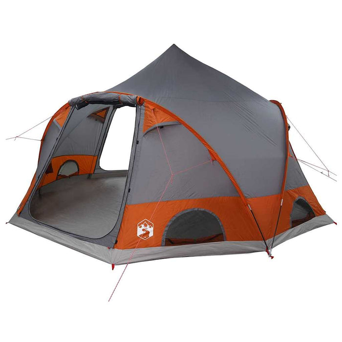 Cort cu dome cu acoperiș Gri și Portocalie 505 x 450 x 248 cm - WALTI WALTI