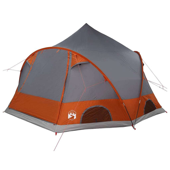 Cort cu dome cu acoperiș Gri și Portocalie 505 x 450 x 248 cm - WALTI WALTI