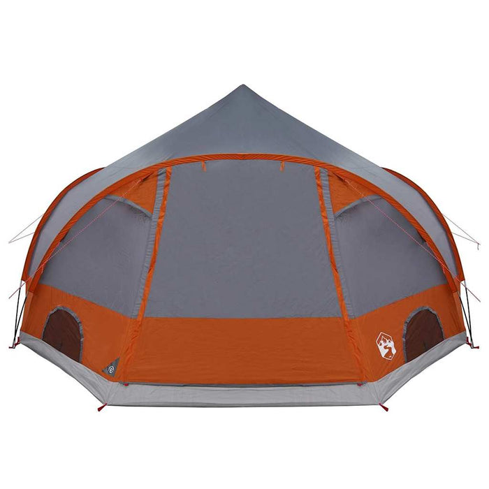 Cort cu dome cu acoperiș Gri și Portocalie 505 x 450 x 248 cm - WALTI WALTI