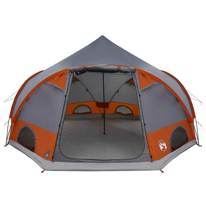 Cort cu dome cu acoperiș Gri și Portocalie 505 x 450 x 248 cm - WALTI WALTI