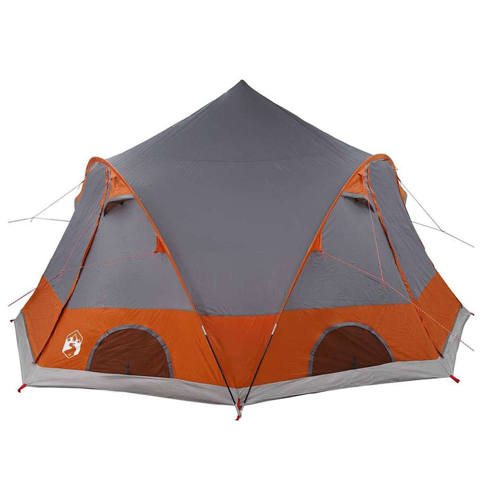 Cort cu dome cu acoperiș Gri și Portocalie 505 x 450 x 248 cm - WALTI WALTI