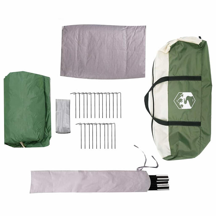 Tent Cabină cu acoperiș cu depozitare Verde 425 x 396 x 222 cm - WALTI WALTI