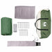 Tent Cabină cu acoperiș cu depozitare Verde 425 x 396 x 222 cm - WALTI WALTI