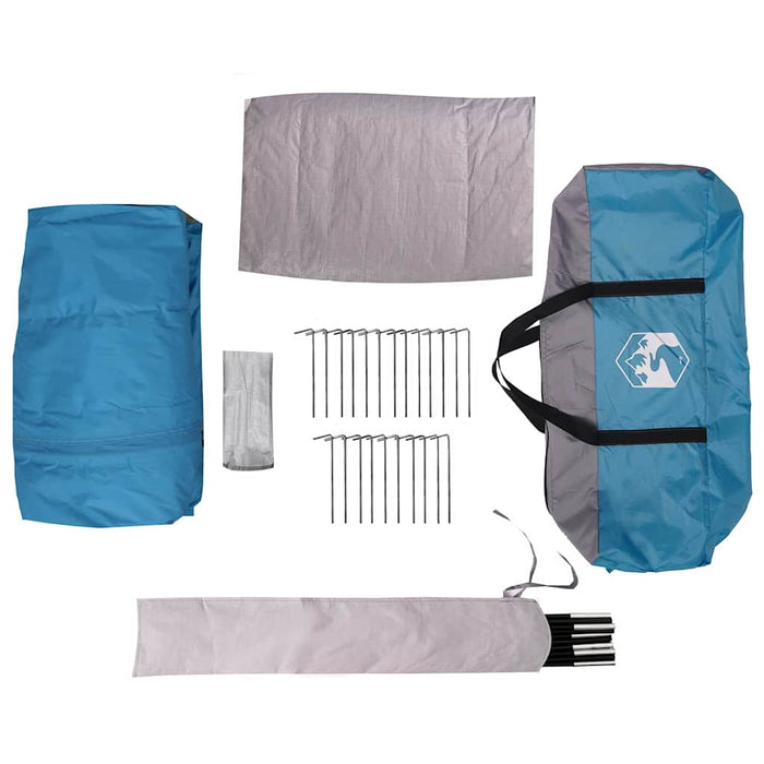 Tent Cabină cu acoperiș albastru 425 x 396 x 222 cm - WALTI WALTI