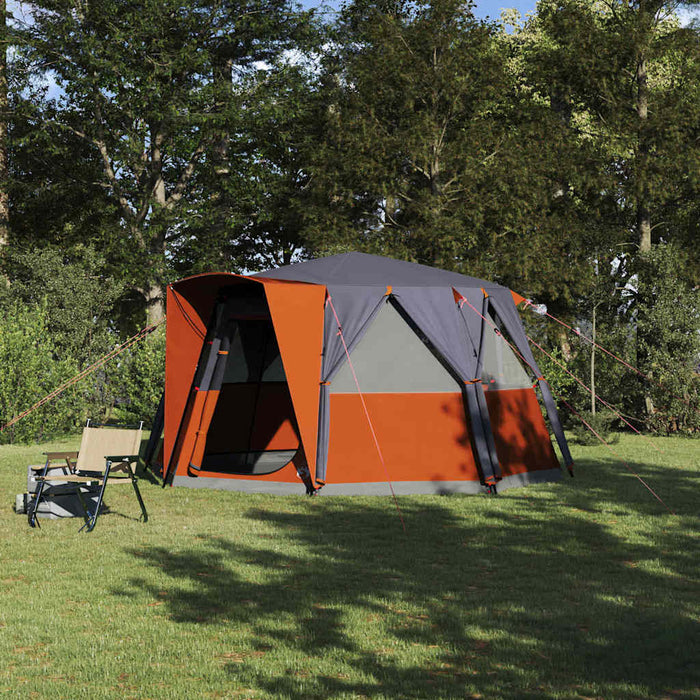 Tent Cabină cu acoperiș Gri și Portocalie 425 x 396 x 222 cm - WALTI WALTI