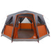 Tent Cabină cu acoperiș Gri și Portocalie 425 x 396 x 222 cm - WALTI WALTI