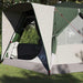 Tent Cabină cu acoperiș cu depozitare Verde 400 x 350 x 212 cm - WALTI WALTI