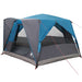 Tent Cabină cu acoperiș albastru 400 x 350 x 212 cm - WALTI WALTI