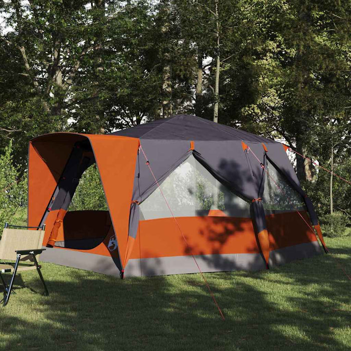 Tent Cabină cu acoperiș Gri și Portocalie 400 x 350 x 212 cm - WALTI WALTI