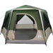 Tent Cabină cu acoperiș Verde și alb 333 x 317 x 194 cm - WALTI WALTI