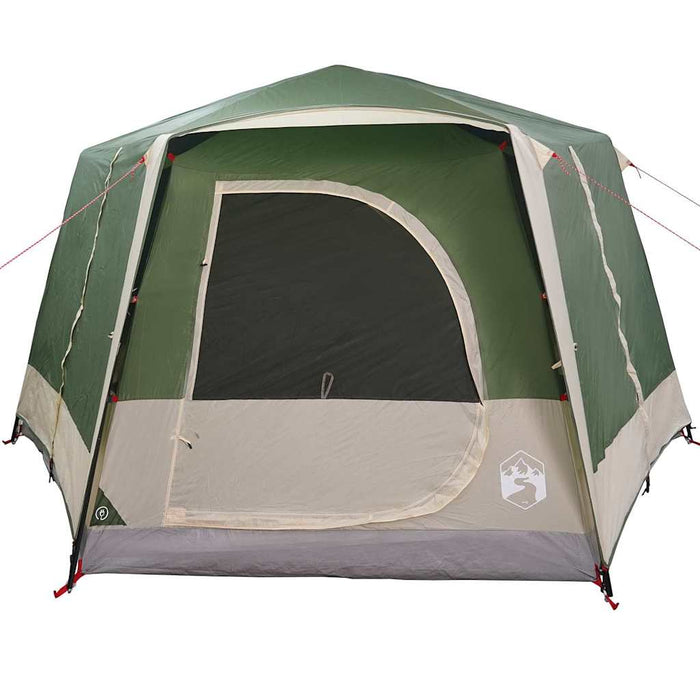 Tent Cabină cu acoperiș Verde și alb 333 x 317 x 194 cm - WALTI WALTI