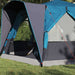 Tent Cabină cu acoperiș Albastru și Gri 333 x 317 x 194 cm - WALTI WALTI