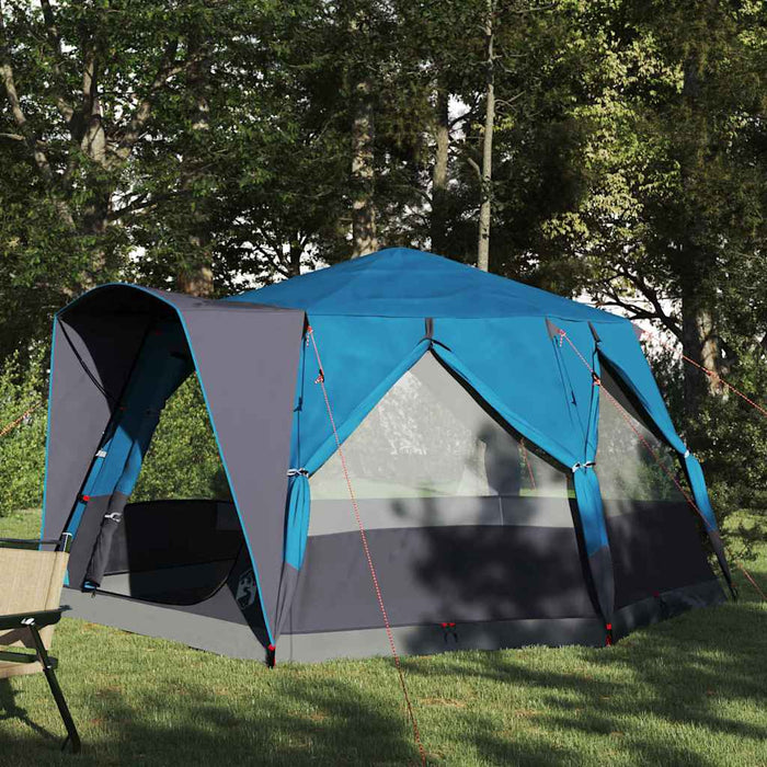 Tent Cabină cu acoperiș Albastru și Gri 333 x 317 x 194 cm - WALTI WALTI