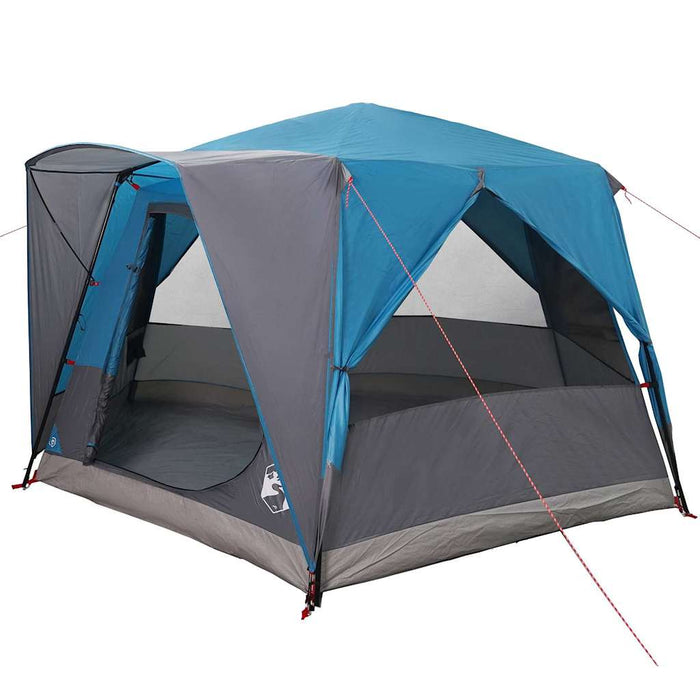 Tent Cabină cu acoperiș Albastru și Gri 333 x 317 x 194 cm - WALTI WALTI