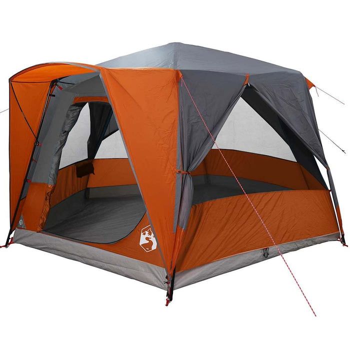 Tent Cabină cu acoperiș Gri și Portocalie 333 x 317 x 194 cm - WALTI WALTI