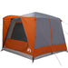 Tent Cabină cu acoperiș Gri și Portocalie 333 x 317 x 194 cm - WALTI WALTI