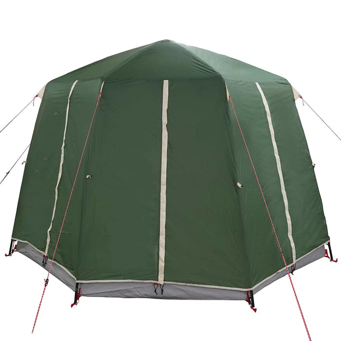 Cort cabană pentru 3 persoane Verde și alb 320 x 320 x 203 cm - WALTI WALTI