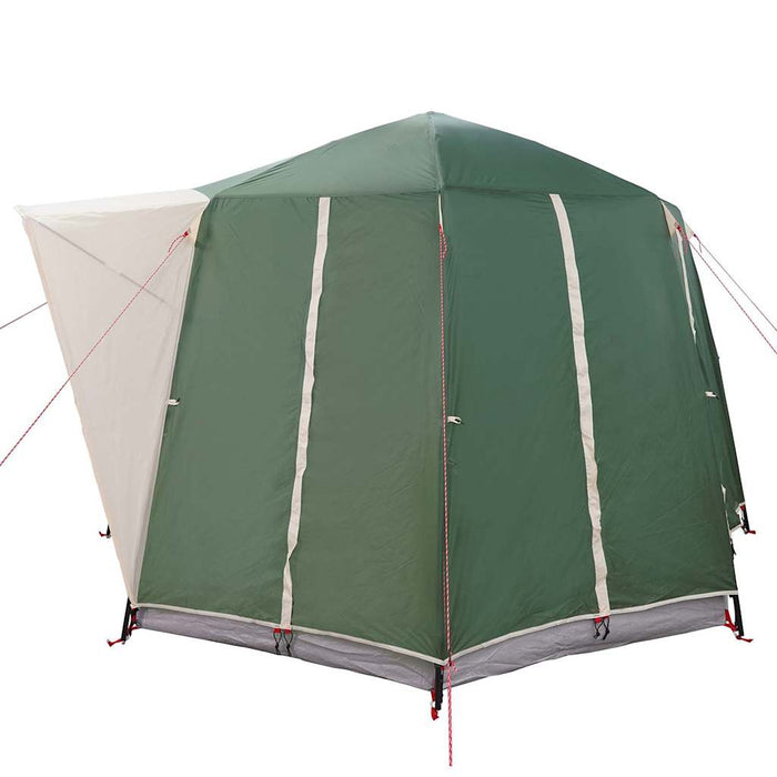 Cort cabană pentru 3 persoane Verde și alb 320 x 320 x 203 cm - WALTI WALTI