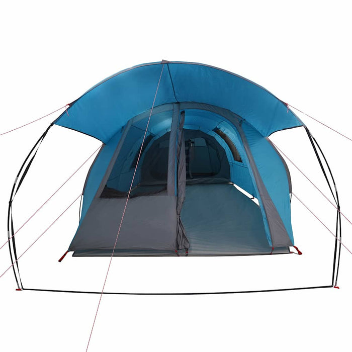 Cort tunel cu acoperiș Albastru și Gri 740 x 370 x 220 cm - WALTI WALTI
