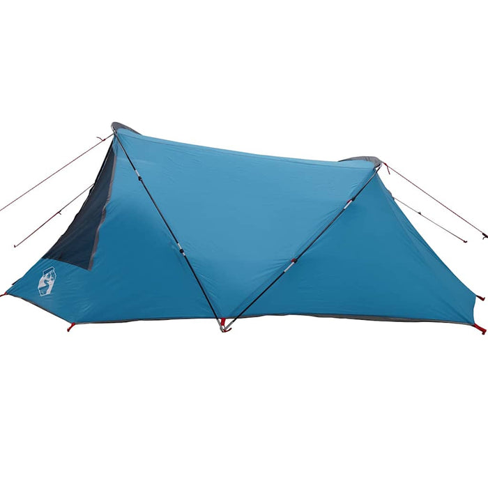 Cort tunel cu acoperiș Albastru și Gri 328 x 228 x 115 cm - WALTI WALTI