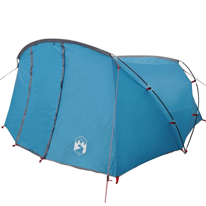 Cort tunel cu acoperiș Albastru și Gri 318 x 275 x 140 cm - WALTI WALTI