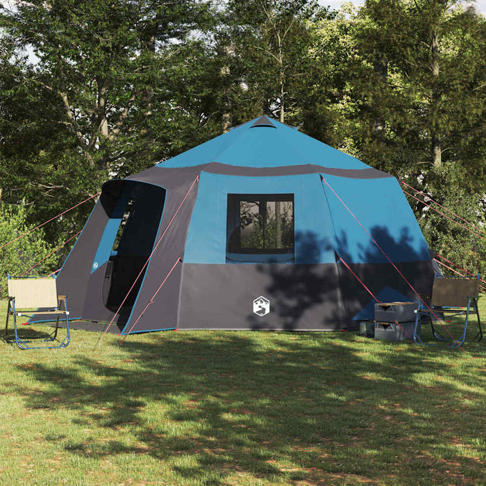 Tent Cabină cu acoperiș Albastru și Gri 500 x 500 x 294 cm - WALTI WALTI