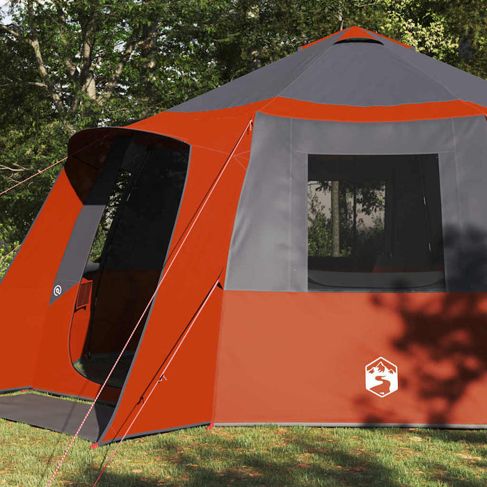 Tent Cabină cu acoperiș Gri și Portocalie 500 x 500 x 294 cm - WALTI WALTI