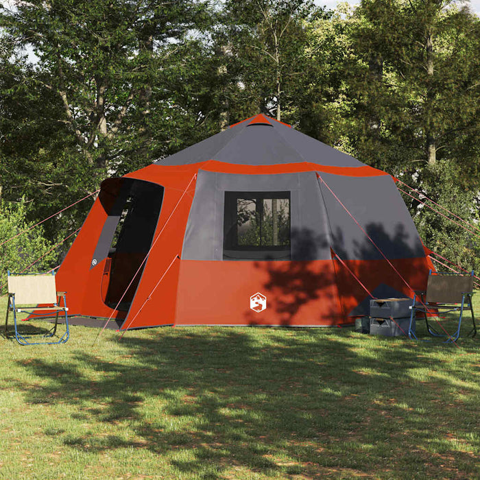 Tent Cabină cu acoperiș Gri și Portocalie 500 x 500 x 294 cm - WALTI WALTI