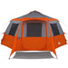 Tent Cabină cu acoperiș Gri și Portocalie 500 x 500 x 294 cm - WALTI WALTI