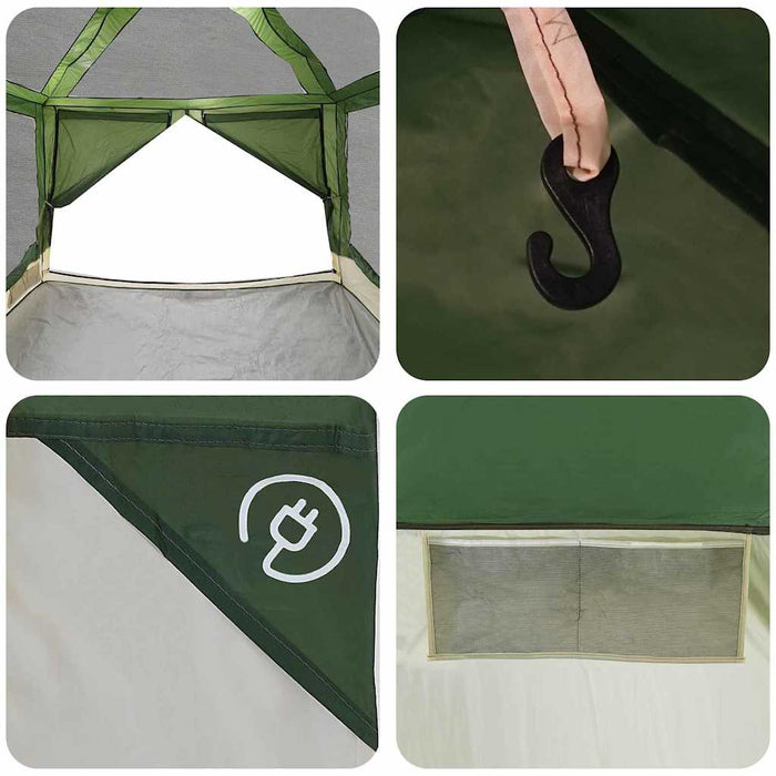 Cort interior cu acoperiș Verde și gri 300 x 300 x 250 cm - WALTI WALTI