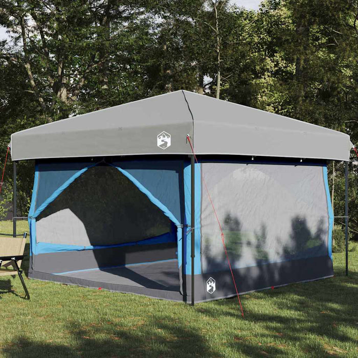 Cort interior cu acoperiș Albastru și Gri 300 x 300 x 250 cm - WALTI WALTI