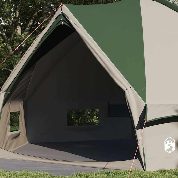 Cort Teepee cu acoperiș Verde și alb 490 x 410 x 210 cm - WALTI WALTI