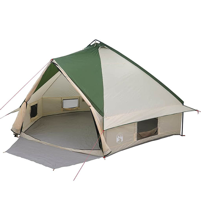 Cort Teepee cu acoperiș Verde și alb 490 x 410 x 210 cm - WALTI WALTI