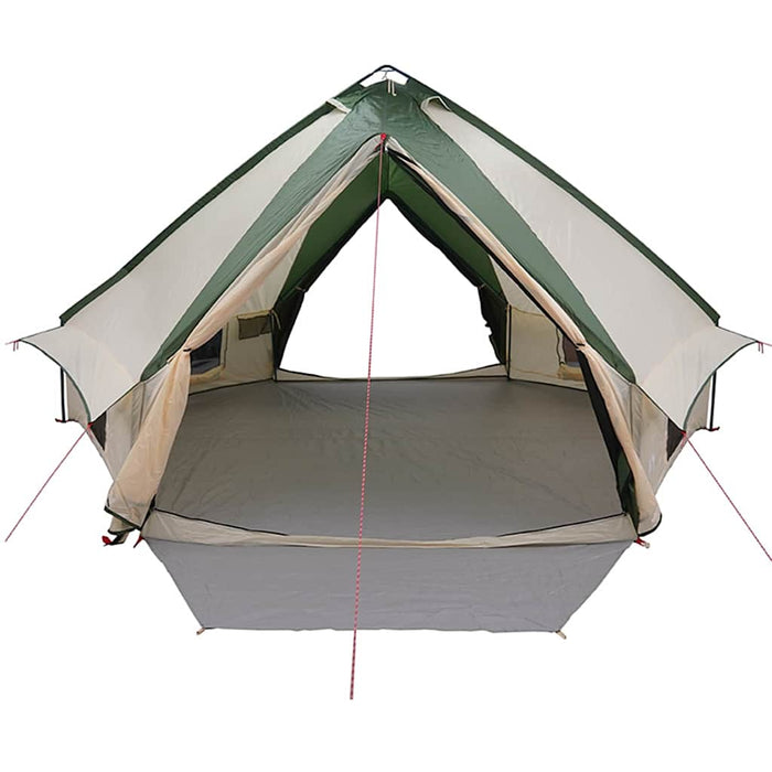Cort Teepee cu acoperiș Verde și alb 490 x 410 x 210 cm - WALTI WALTI