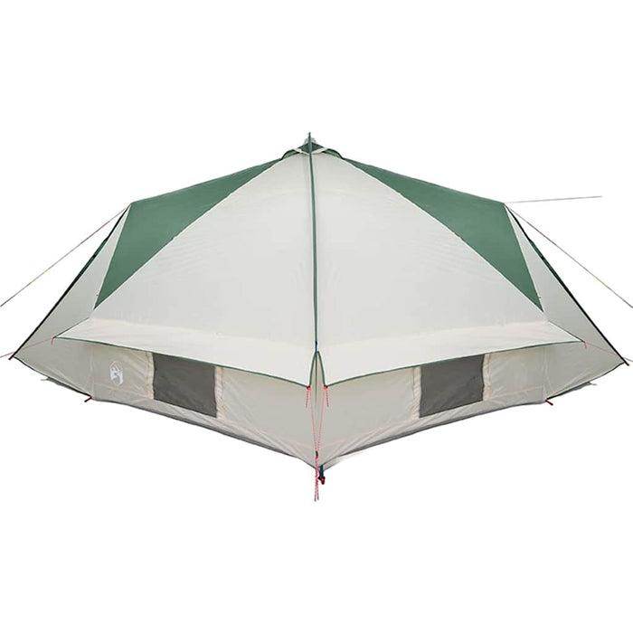 Cort Teepee cu acoperiș Verde și alb 490 x 410 x 210 cm - WALTI WALTI
