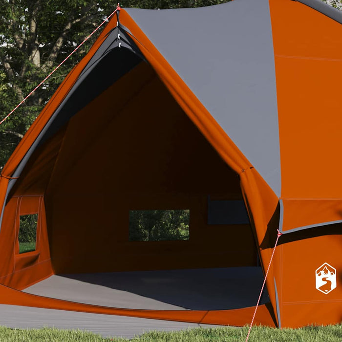 Cort Teepee cu acoperiș Gri și Portocalie 490 x 410 x 210 cm - WALTI WALTI