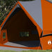 Cort Teepee cu acoperiș Gri și Portocalie 490 x 410 x 210 cm - WALTI WALTI