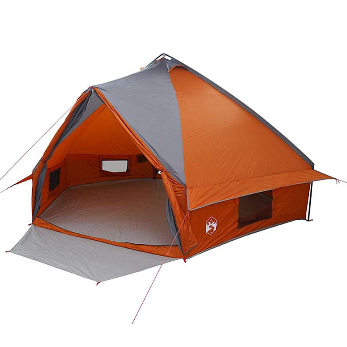 Cort Teepee cu acoperiș Gri și Portocalie 490 x 410 x 210 cm - WALTI WALTI