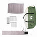 Cort Teepee cu acoperiș Verde și alb 490 x 410 x 210 cm - WALTI WALTI