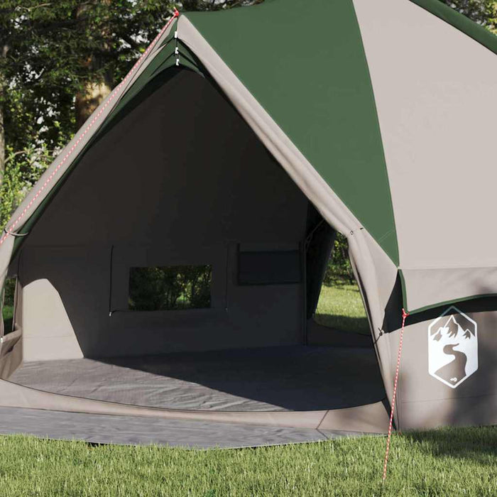 Cort Teepee cu acoperiș Verde și alb 490 x 410 x 210 cm - WALTI WALTI