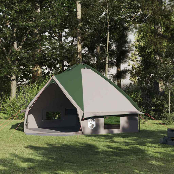 Cort Teepee cu acoperiș Verde și alb 490 x 410 x 210 cm - WALTI WALTI