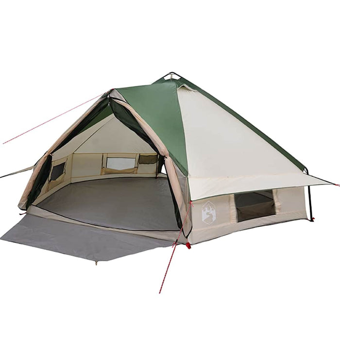 Cort Teepee cu acoperiș Verde și alb 490 x 410 x 210 cm - WALTI WALTI