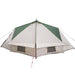 Cort Teepee cu acoperiș Verde și alb 490 x 410 x 210 cm - WALTI WALTI