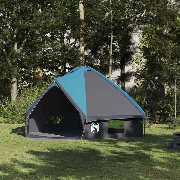 Cort Teepee cu acoperiș Albastru și Gri 490 x 410 x 210 cm - WALTI WALTI