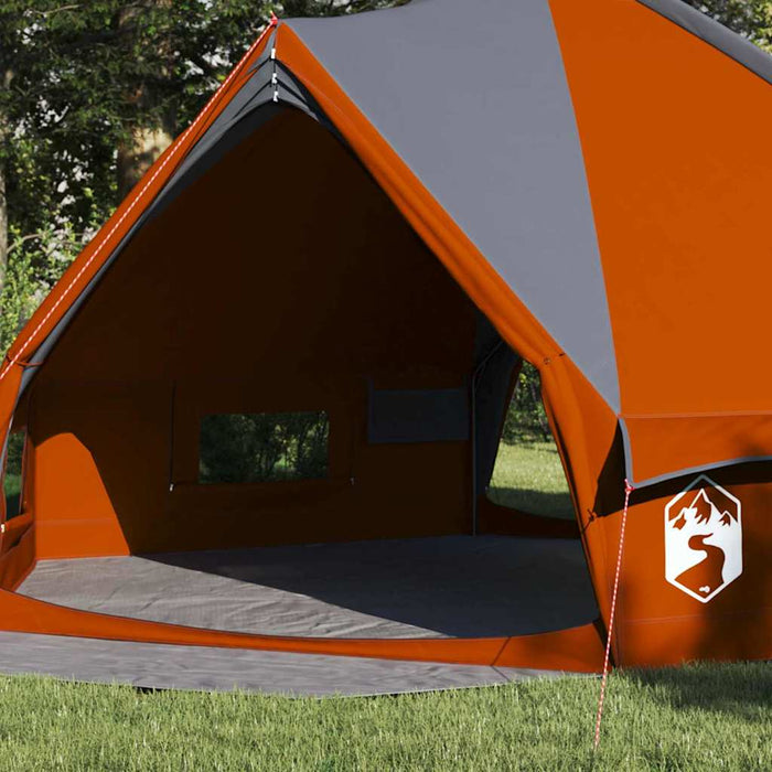 Cort Teepee cu acoperiș Gri și Portocalie 490 x 410 x 210 cm - WALTI WALTI