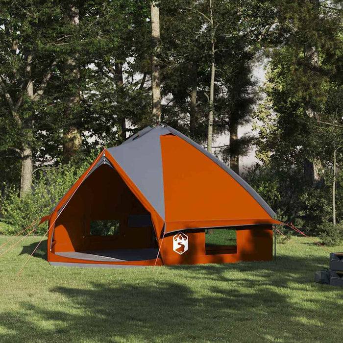 Cort Teepee cu acoperiș Gri și Portocalie 490 x 410 x 210 cm - WALTI WALTI